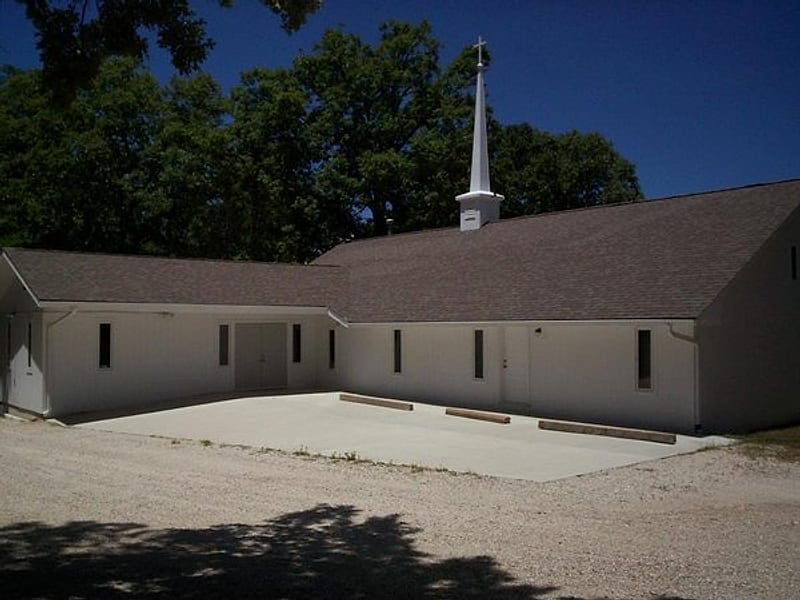 Our church building on US Highway 54